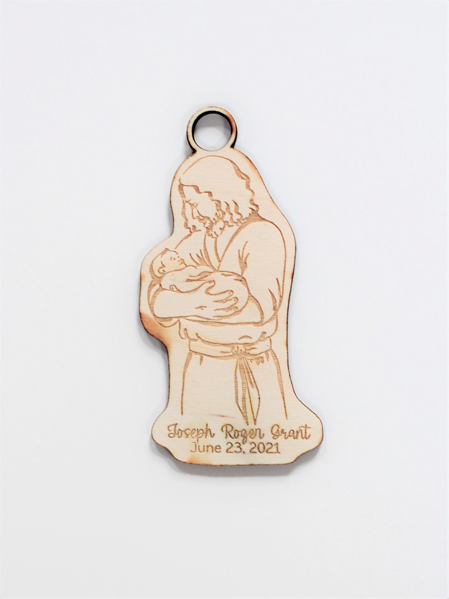 Custom Christ with Baby Ornament