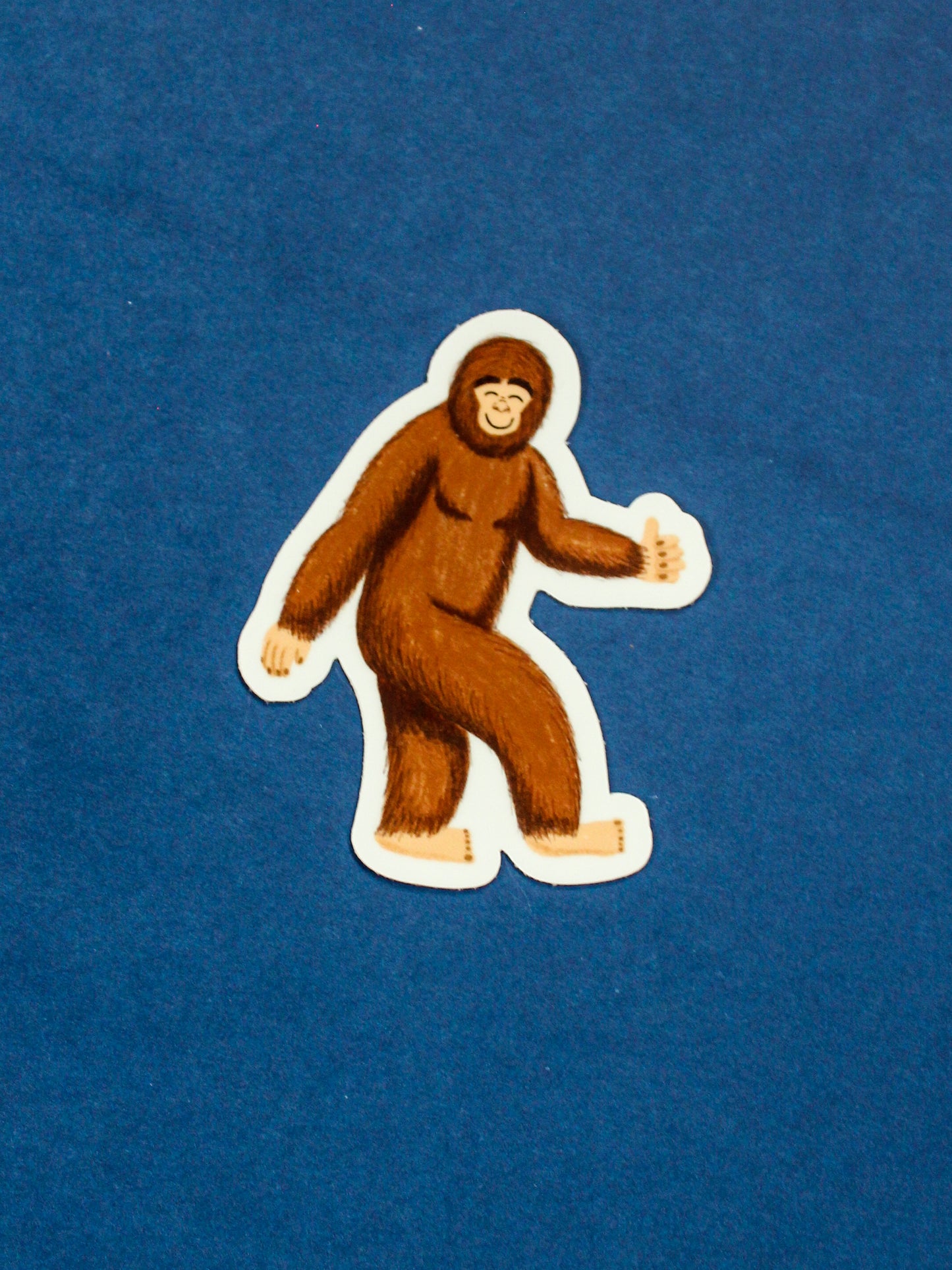 Thumbs up Bigfoot 3" Vinyl Sticker