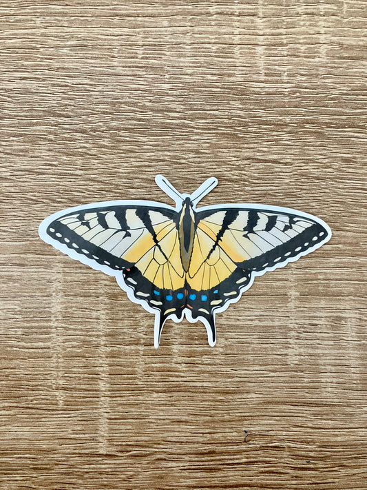 Tiger Swallowtail Butterfly Weatherproof Sticker