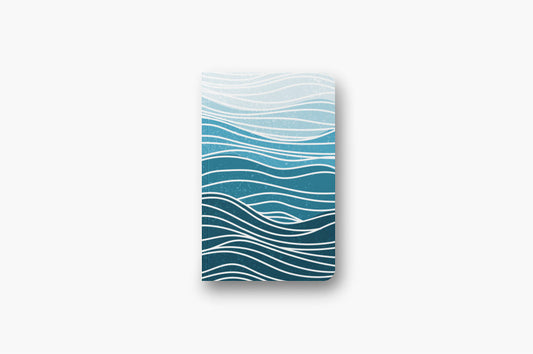 Waves of Grief Medium Soft Cover Layflat Dot Journal
