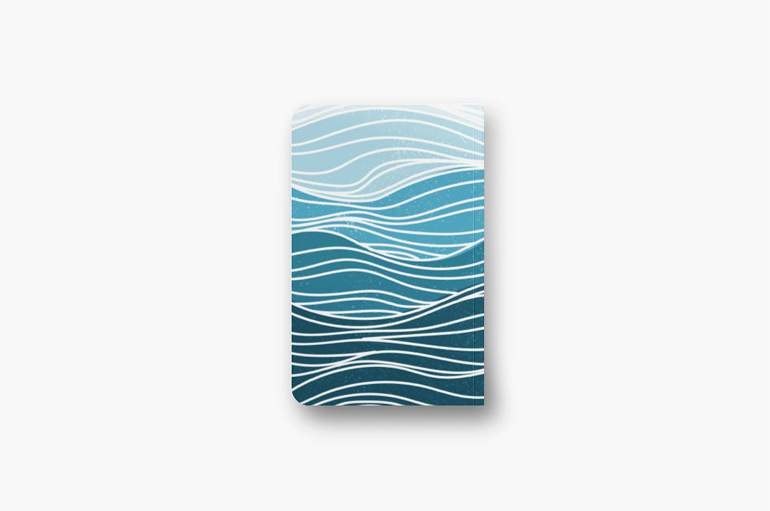 Waves of Grief Medium Soft Cover Layflat Dot Journal